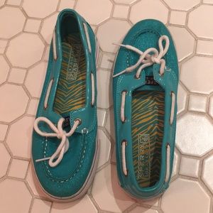 Turquoise Sperry Top-Sider Boat Shoes - Size 3.5